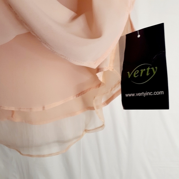 Verty  Women Peach  Embellished/Sleeveless Blouse - Picture 5 of 7